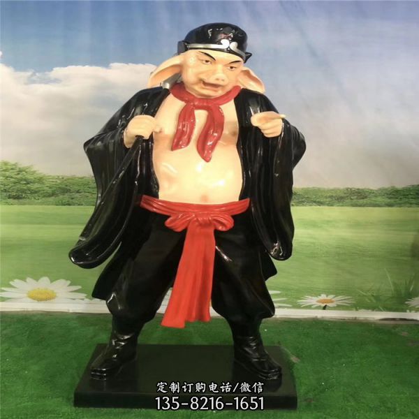 小區(qū)公園戶外擺放玻璃鋼仿銅人物雕塑（3）