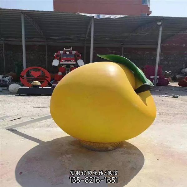 生態農場玻璃鋼卡通水果蔬菜雕塑 （3）