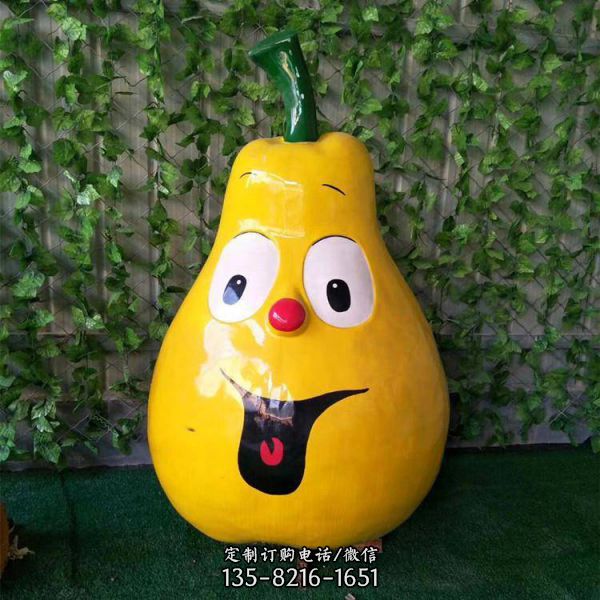 生態農場玻璃鋼卡通水果蔬菜雕塑 （1）