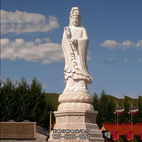 寺院景區擺放大理石人物雕塑（2）