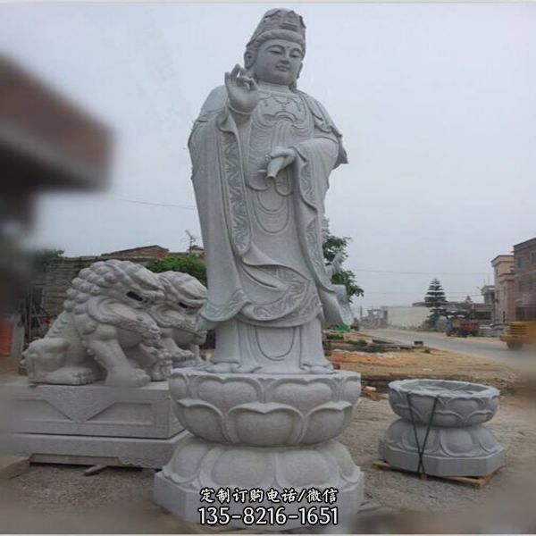 寺院景區擺放大理石人物雕塑（4）