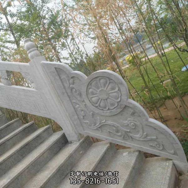庭院河道裝飾大理石雕刻防護石欄桿（4）