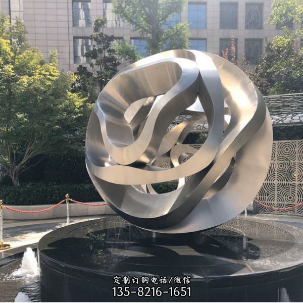 學(xué)校不銹鋼抽象動物景觀雕塑（3）