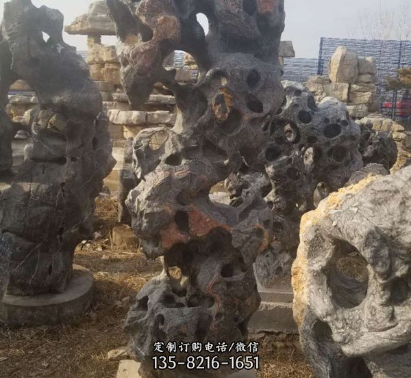 園林景觀造景假山石天然石頭太湖石（4）