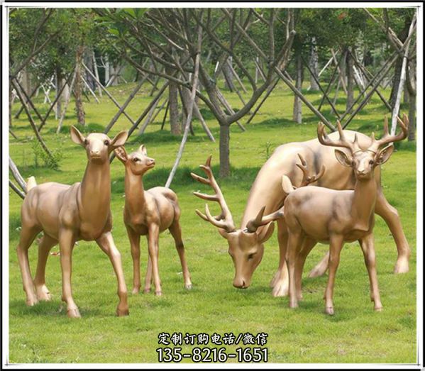 景區(qū)廣場擺放鑄銅動(dòng)物景觀雕塑小品（4）