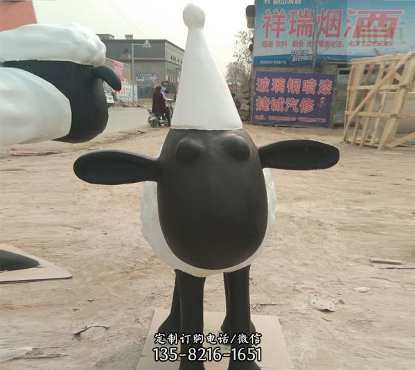 玻璃鋼卡通彩繪游樂場動物雕塑（2）