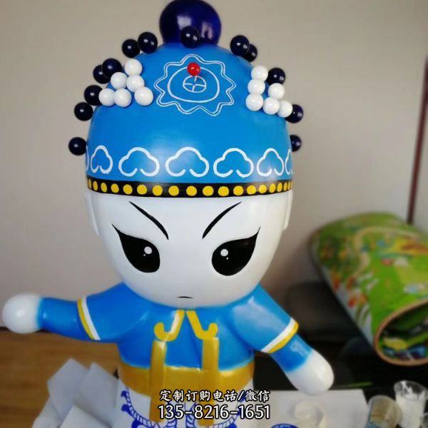 玻璃鋼彩繪商場創意卡通人物雕塑（6）