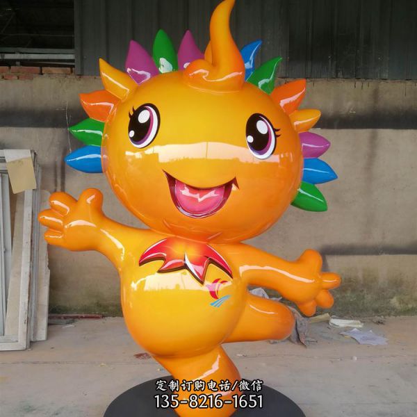 玻璃鋼卡通吉祥物公仔雕塑