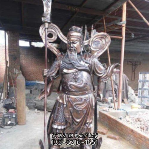 立式銅雕關公雕塑 戶外景區擺件（1）