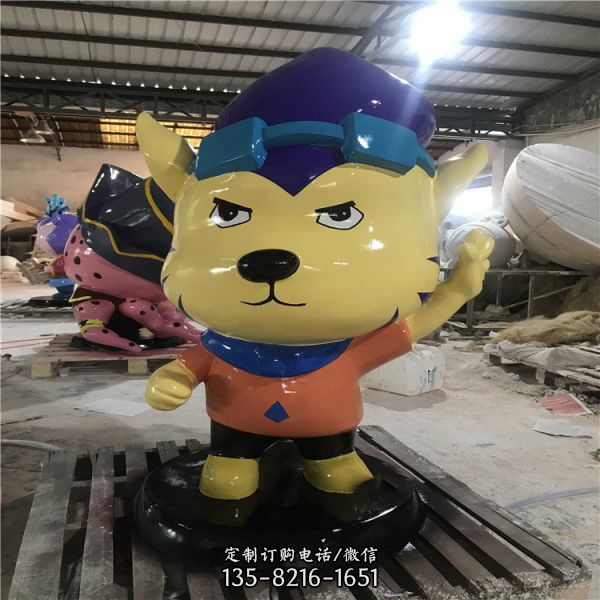 游樂園玻璃鋼卡通彩繪雕塑（1）