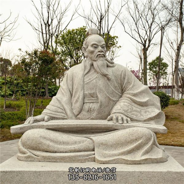 校園大理石石雕古代名人雕塑（2）