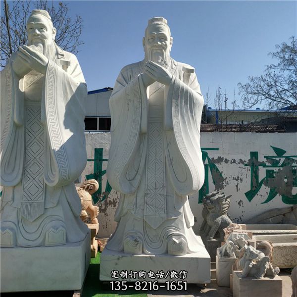 校園大理石石雕古代名人雕塑（5）
