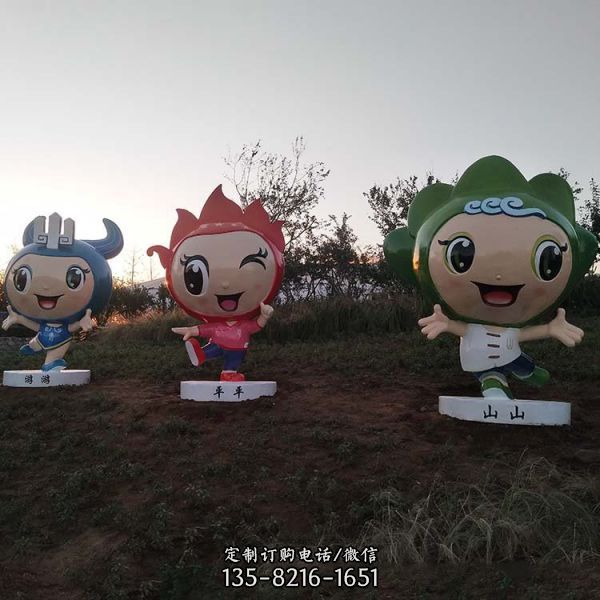 大型城市廣場(chǎng)玻璃鋼卡通公仔幼兒園彩繪動(dòng)漫人物設(shè)計(jì)雕塑（2）