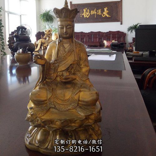 寺廟大型地藏王菩薩銅佛像雕塑（2）