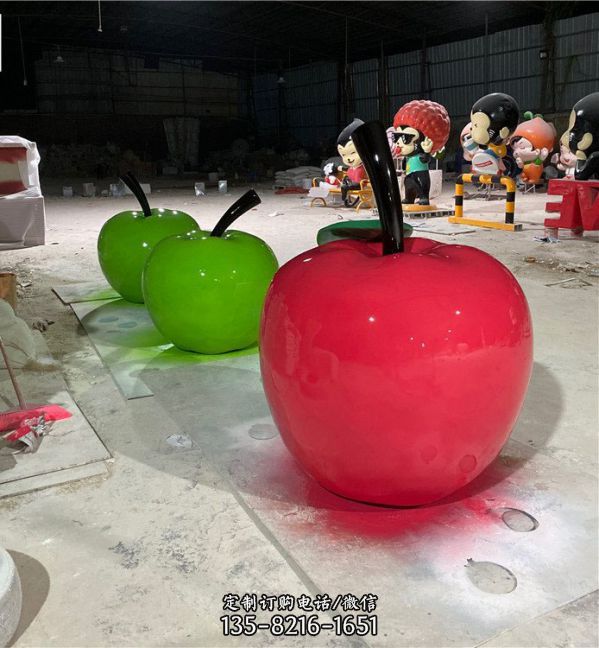 玻璃鋼西紅柿雕塑裝飾 水果園林景觀雕塑 （3）