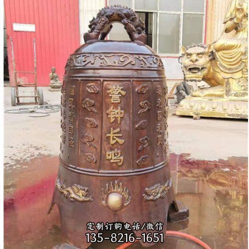 寺廟仿古文物銅鐘雕塑（2）