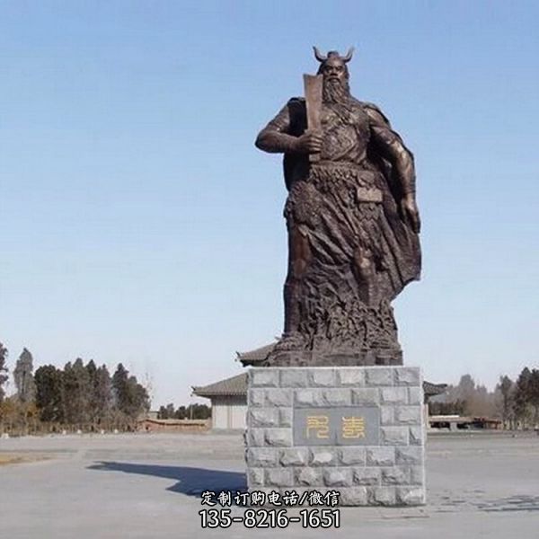 廣場(chǎng)擺放歷史人物主題玻璃鋼仿銅雕塑（1）