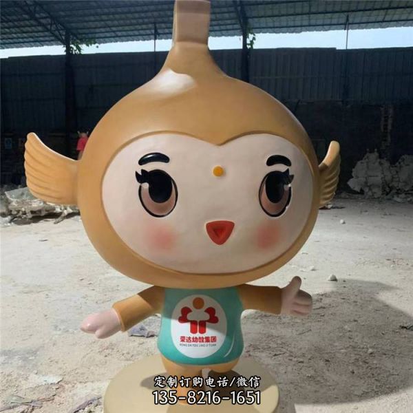 幼兒園美陳主題玻璃鋼卡通可愛公仔雕塑