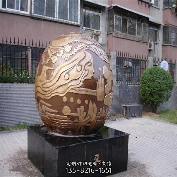小區(qū)廣場鑄銅各種造型街頭裝飾雕塑（4）