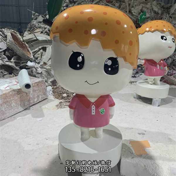 踢足球旅游景區(qū)卡通公仔雕塑 （4）