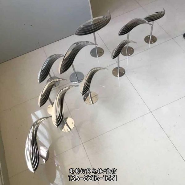 公園景區不銹鋼抽象園林景觀雕塑（2）