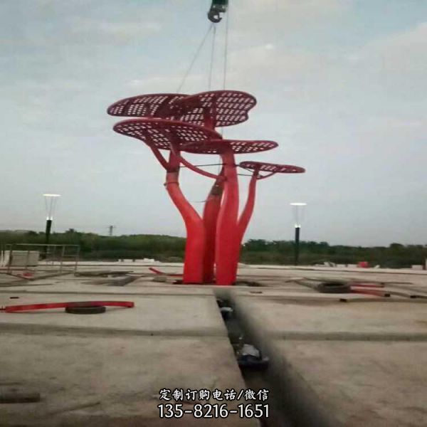 公園景區不銹鋼抽象園林景觀雕塑（3）