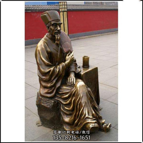 古代農耕人物民俗文化情景人物主題景觀雕塑（1）