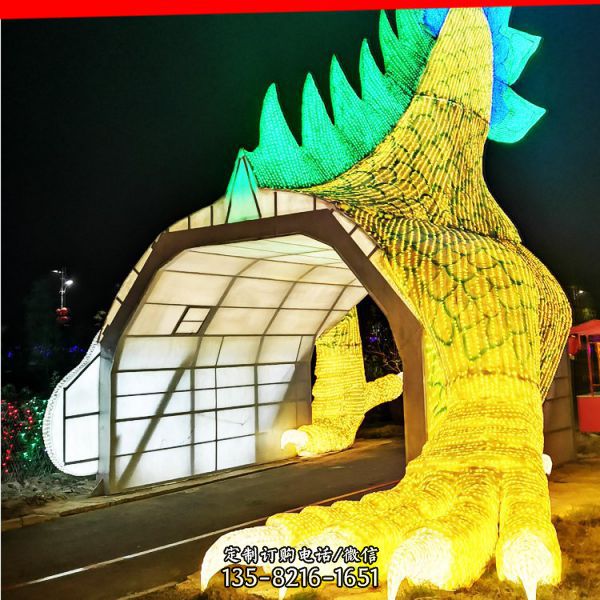 景區廣場擺放燈光動物城市亮化景觀雕塑 （1）