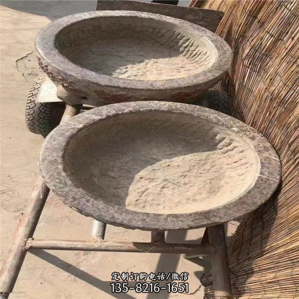 戶外水景園林雕塑擺件仿古做舊花盆雕塑（5）