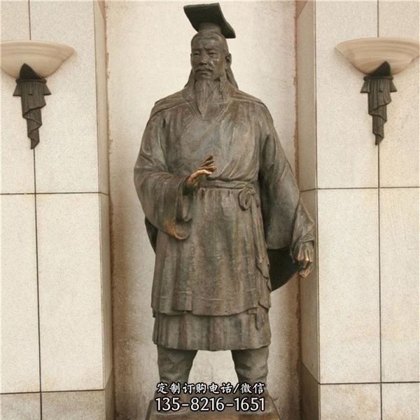 古代名人人物銅雕校園雕塑擺件（6）