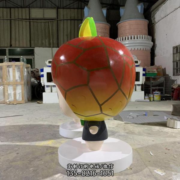 玻璃鋼荔枝卡通創意水果模型商場植物雕塑擺件（6）