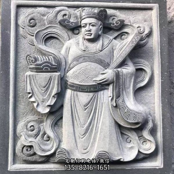  廣場立體墻壁畫照壁浮雕石雕青石寺廟石雕擺件（2）