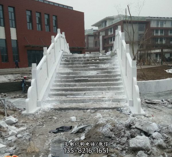 道路橋梁漢白玉石雕防護欄桿 （4）