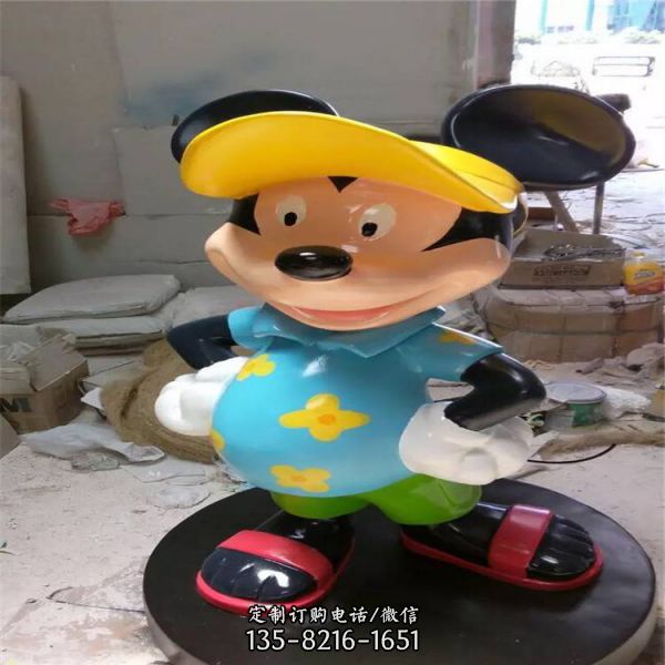 游樂場(chǎng)玻璃鋼卡通彩繪動(dòng)物擺件雕塑（2）