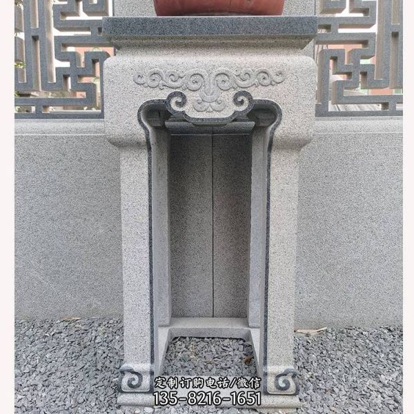 庭院戶外花崗巖中式仿古花園盆景底座花架（4）