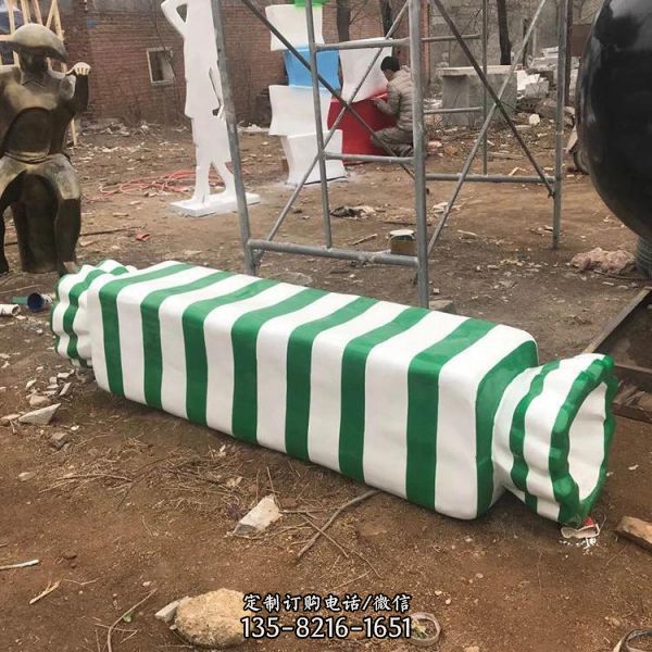 玻璃鋼糖果座椅雕塑步行街商場座椅擺件（2）