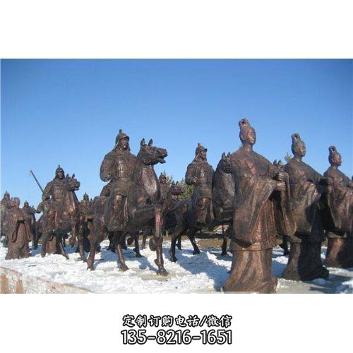 銅雕人物戶外大型騎士馬雕塑園林廣場景觀 （5）