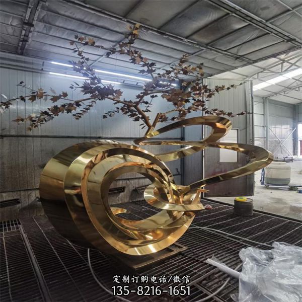 廣場(chǎng)大型景觀系列不銹鋼雕塑（3）