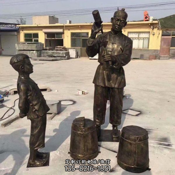 廣場鑄銅民俗人物景觀擺件雕塑（5）