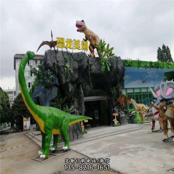 游樂園玻璃鋼恐龍世界恐龍雕塑