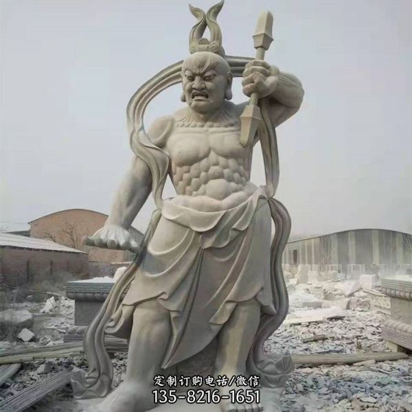 大型漢白玉觀音菩薩佛像石雕寺院廟宇擺件（5）