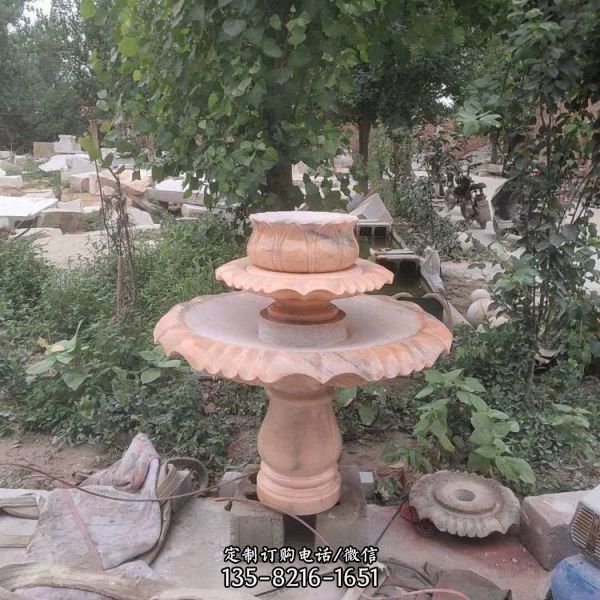 公園廣場(chǎng)花崗巖雕刻風(fēng)水球歐式噴泉擺件雕塑（4）