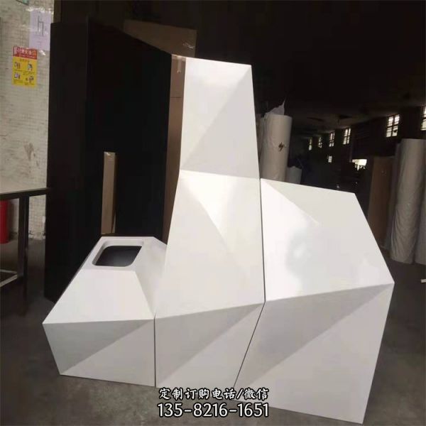 精神堡壘工藝不銹鋼水滴造型雕塑（2）