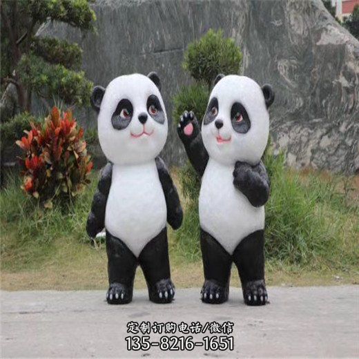園林綠地擺放玻璃鋼噴漆動物雕塑（3）