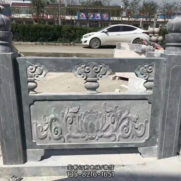 石雕漢白玉河道景區防護欄桿  （4）