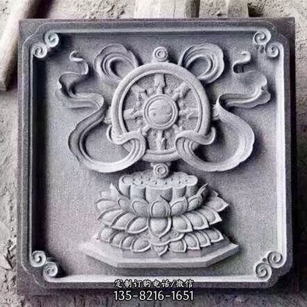 寺廟仿古漢白玉石雕裝飾文化墻壁畫雕塑（3）