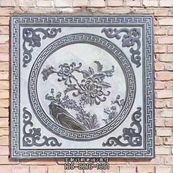寺廟仿古漢白玉石雕裝飾文化墻壁畫雕塑（1）