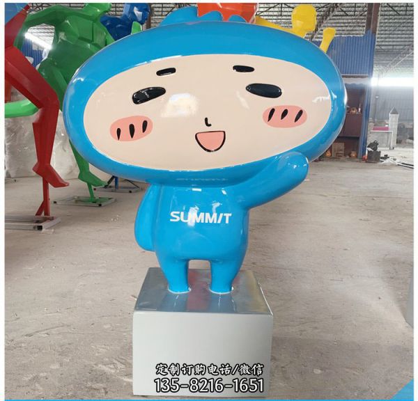 幼兒園卡通 玻璃鋼校園卡通公仔雕塑（1）