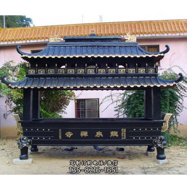 景區寺廟大型銅鐵香爐（1）