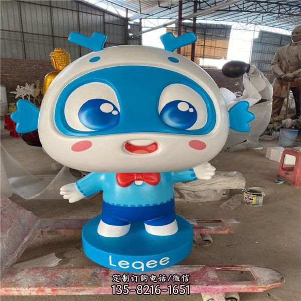 玻璃鋼卡通公仔幼兒園創意景觀雕塑（1）